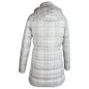 Dámský bílý prošívaný kabát s kapucí ALPINE PRO  S*