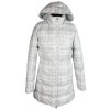 Dámský bílý prošívaný kabát s kapucí ALPINE PRO  S*