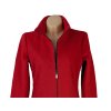 Dámský červený kabát na zip Volcano M