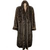 Dámský dlouhý hnědý kožich Dennis Basso XXXL