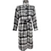 Dámský kostkovaný oversize kabát s páskem Reserved S