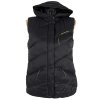 Dámská černá prošívaná vesta s kapucí Alpine Pro M