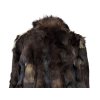 Pravý dámský hnědý kožich S