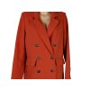 Dámský oranžový dvouřadý kabát AMISU 40