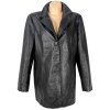 KOŽENÝ dámský černý kabát Authentic Clothing Company 46