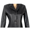 KOŽENÉ dámské černé sako Calypso 36