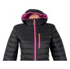 Dámská černá prošívaná bunda s kapucí Alpine Pro S