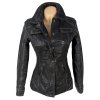 KOŽENÁ dámská bunda na zip GIPSY S