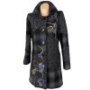 Extravagantní dámský vlněný kabát se vzorem Frime L