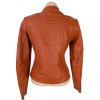 KOŽENÁ dámská oranžová bunda na zip Vero Moda M