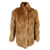 Pravý dámský koňakový kožich  M*