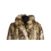 Pravý dámský hnědobéžový kožich  XXL*