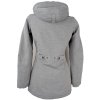 Dámský šedý zateplený kabát s kapucí Alpine Pro S