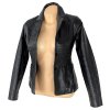 KOŽENÉ dámské černé sako GINA XS