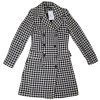 Dámský černobílý kabát, kohoutí stopa Trendyol 34