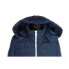Dámský modrý prošívaný kabát s kapucí  MSHLL GIRLS  L*