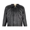KOŽENÁ pánská černá zateplená bunda na zip Different 50