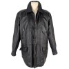 KOŽENÁ pánská černá zateplená bunda na zip Different 50