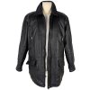 KOŽENÁ pánská černá zateplená bunda na zip Different 50