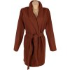 Dámský skořicový kabátek na zavazování F&F XL