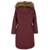 Dámský vínový kabát s kapucí WOOX 40