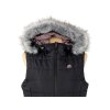 Dámská černá prošívaná vesta s kapucí Alpine Pro L