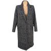 Dámský šedočerný kabát Camaieu 12/40