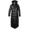 Dámský černý dlouhý prošívaný kabát S