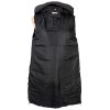 Dámská černá dlouhá prošívaná vesta Leancce S/M