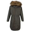 Dámská khaki zelená parka s kapucí Reserved S