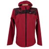 Dámská softshellová jahodová bunda s kapucí Alpine Pro  XL