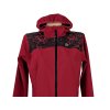 Dámská softshellová jahodová bunda s kapucí Alpine Pro  XL