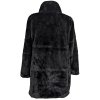 Dámský černý plyšový kožíšek 44