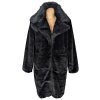 Dámský černý plyšový kožíšek HEINE 16/42