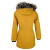 Dámská žlutá zimní hořčicová parka s kapucí ONLY S