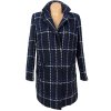 Dámský modrý kostkovaný kabát Marks&Spencer  L