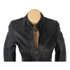KOŽENÁ dámská černá bunda na zip GIPSY XS/S