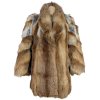 Pravý dámský hnědý kožich XL