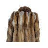 Pravý dámský hnědý kožich XL