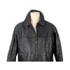 KOŽENÁ pánská černá zateplená bunda na zip K CERO 54