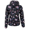Dámská prošívaná bunda s květinovým vzorem AMISU 36