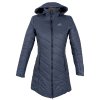 Dámský modrý prošívaný kabát s kapucí HANNAH 38