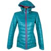 Dámská tyrkysová prošívaná bunda s kapucí KILPI 38