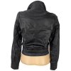KOŽENÁ dámská černá bunda na zip MADONNA S