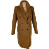 Vlněný (50%) dámský karamelový dvouřadý kabát BPC 14/40