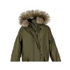 Dámská khaki zelená zimní parka s kapucí H&M XS