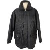 KOŽENÁ pánská černá zimní bunda s odnímatelnou vložkou 56