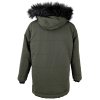 Pánská khaki zimní parka s kapucí HOLLISTER S