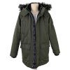 Pánská khaki zimní parka s kapucí HOLLISTER S