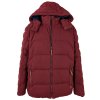 Pánská vínová prošívaná bunda s kapucí TIMEOUT XXL